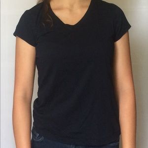 Short sleeve navy blue shirt